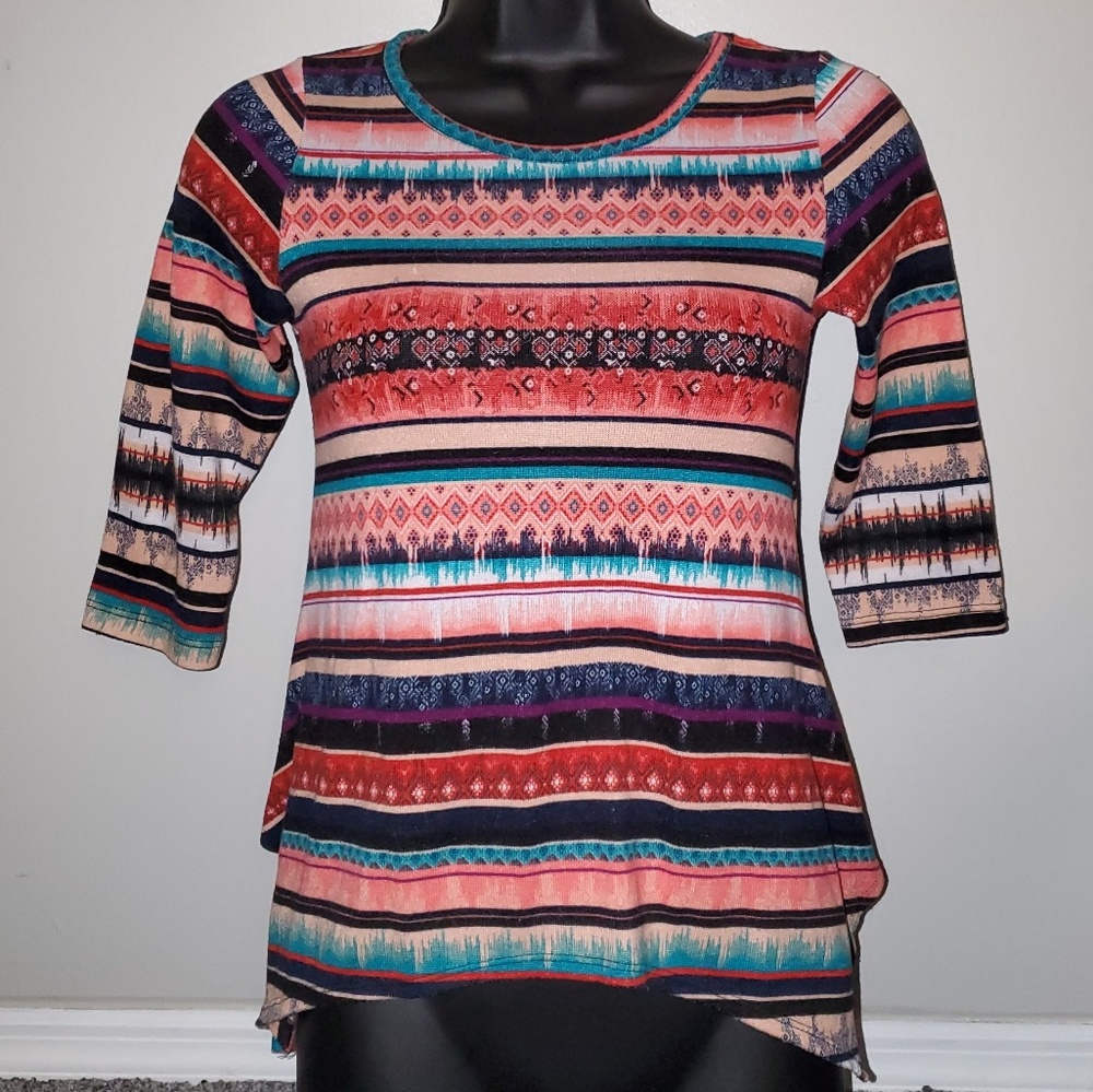Jacquard Asymetrical Tunic